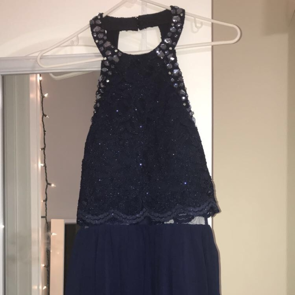 Navy blue formal dress